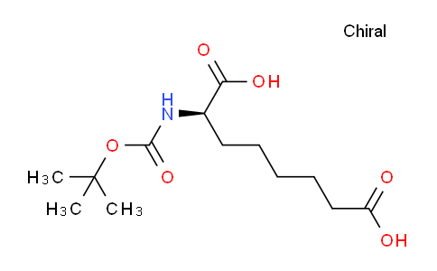 CAS No. 75113-71-2, (R)-2-((tert-Butoxycarbonyl)amino)octanedioic acid
