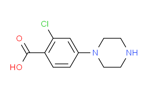 CAS No. 74803-84-2, 2-Chloro-4-piperazinobenzoic Acid