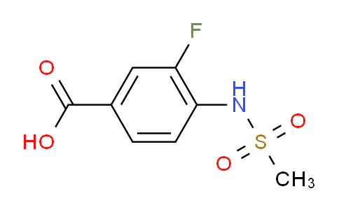 CAS No. 716361-59-0, 3-Fluoro-4-(methylsulfonamido)benzoic acid