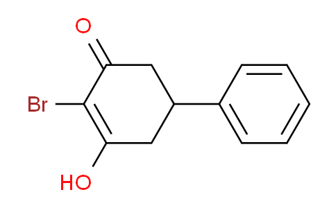 CAS No. 70336-36-6, 2-Cyclohexen-1-one, 2-bromo-3-hydroxy-5-phenyl-