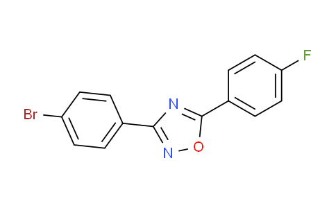 CAS No. 694521-68-1, 3-(4-Bromophenyl)-5-(4-fluorophenyl)-1,2,4-oxadiazole