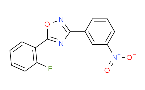 CAS No. 693236-20-3, 5-(2-Fluorophenyl)-3-(3-nitrophenyl)-1,2,4-oxadiazole