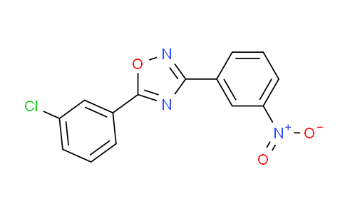 CAS No. 690988-86-4, 5-(3-Chlorophenyl)-3-(3-nitrophenyl)-1,2,4-oxadiazole