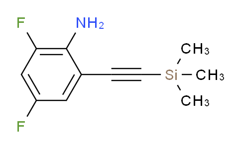 CAS No. 684250-21-3, 2,4-Difluoro-6-((trimethylsilyl)ethynyl)aniline
