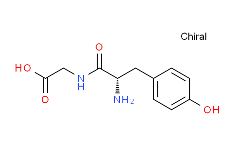 CAS No. 673-08-5, (S)-2-(2-Amino-3-(4-hydroxyphenyl)propanamido)acetic acid
