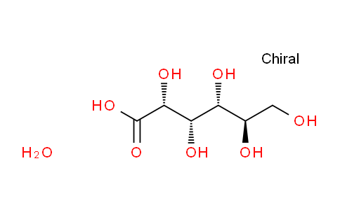 CAS No. 66905-24-6, (2R,3S,4R,5R)-2,3,4,5,6-Pentahydroxyhexanoic acid hydrate