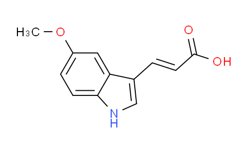 CAS No. 66735-65-7, (E)-3-(5-Methoxy-1H-indol-3-yl)acrylic acid