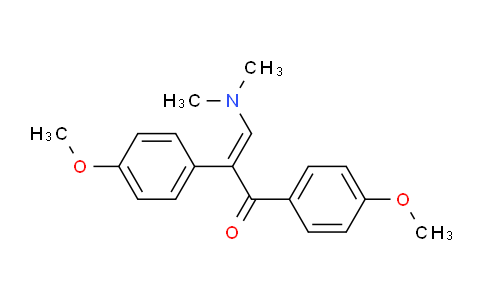 CAS No. 66521-59-3, 3-(Dimethylamino)-1,2-bis(4-methoxyphenyl)prop-2-en-1-one