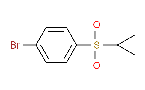 CAS No. 648906-28-9, 1-Bromo-4-(cyclopropylsulfonyl)benzene