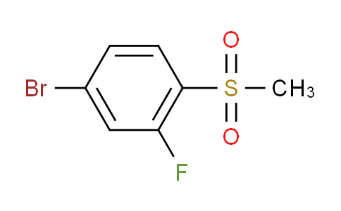 CAS No. 648904-84-1, 4-Bromo-2-fluoro-1-(methylsulfonyl)benzene