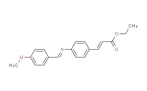 CAS No. 6421-30-3, Ethyl 3-(4-((E)-(4-methoxybenzylidene)amino)phenyl)acrylate