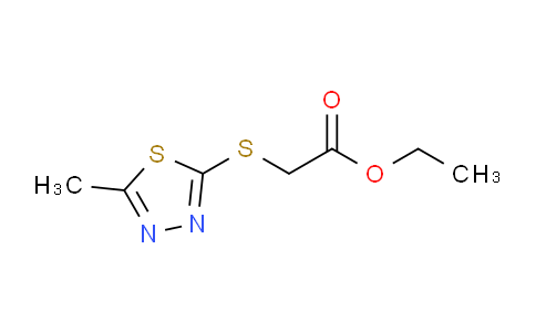 CAS No. 64145-09-1, Ethyl 2-((5-methyl-1,3,4-thiadiazol-2-yl)thio)acetate