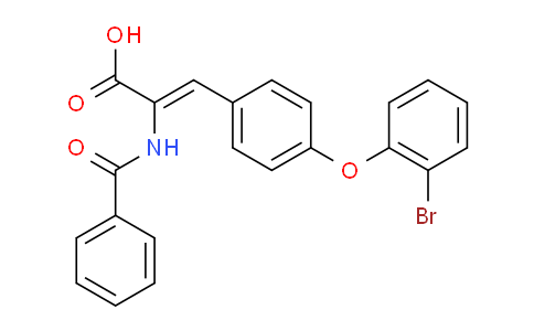CAS No. 639517-90-1, (2Z)-2-(benzoylamino)-3-[4-(2-bromophenoxy)phenyl]prop-2-enoic acid