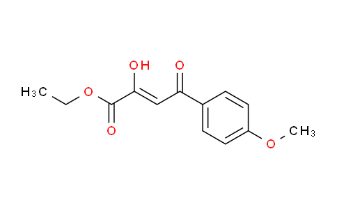 CAS No. 63913-14-4, 2-Butenoic acid, 2-hydroxy-4-(4-methoxyphenyl)-4-oxo-, ethyl ester