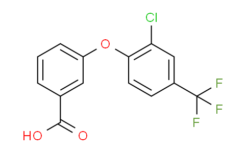 CAS No. 63734-62-3, 3-(2-Chloro-4-(trifluoromethyl)phenoxy)benzoic acid