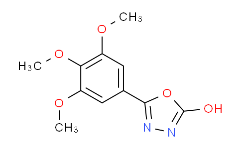 CAS No. 63698-53-3, 5-(3,4,5-Trimethoxyphenyl)-1,3,4-oxadiazol-2-ol