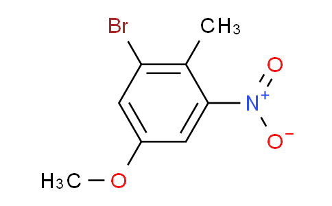 CAS No. 62827-41-2, 1-Bromo-5-methoxy-2-methyl-3-nitrobenzene