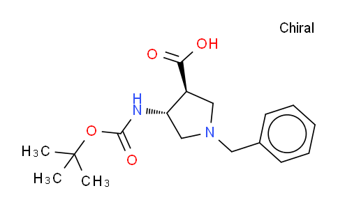 CAS No. 628725-28-0, trans-4-Boc-Amino-1-Benzyl-pyrrolidine-3-carboxylicacid