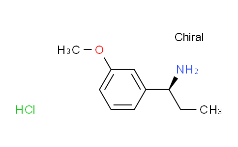 CAS No. 623143-35-1, (S)-1-(3-Methoxyphenyl)propan-1-amine hydrochloride