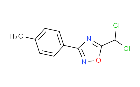 CAS No. 59455-91-3, 5-(Dichloromethyl)-3-(p-tolyl)-1,2,4-oxadiazole