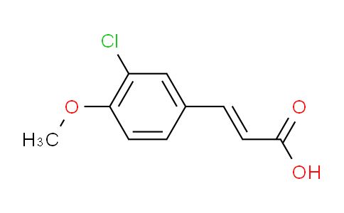 CAS No. 58236-76-3, (2E)-3-(3-chloro-4-methoxyphenyl)prop-2-enoic acid