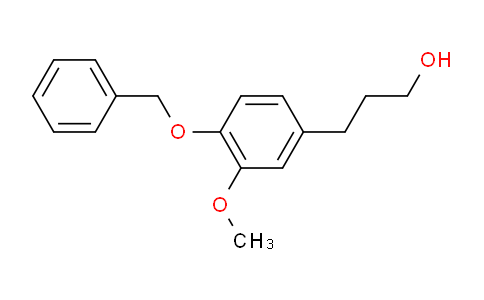 CAS No. 57371-44-5, 3-(4-(Benzyloxy)-3-methoxyphenyl)propan-1-ol
