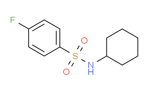 CAS No. 565-40-2, N-Cyclohexyl 4-fluorobenzenesulfonamide