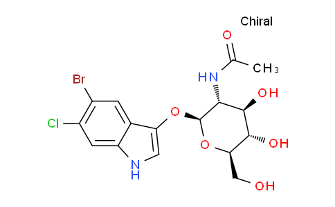 CAS No. 5609-91-6, N-((2S,3R,4R,5S,6R)-2-((5-Bromo-6-chloro-1H-indol-3-yl)oxy)-4,5-dihydroxy-6-(hydroxymethyl)tetrahydro-2H-pyran-3-yl)acetamide