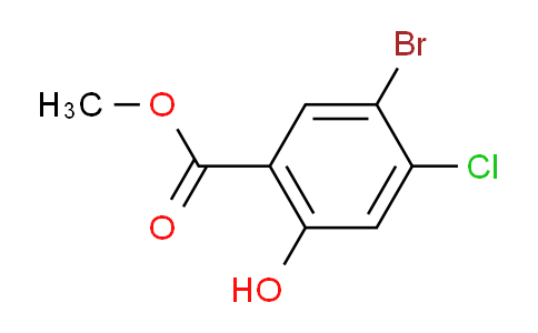 CAS No. 55488-81-8, Methyl 5-bromo-4-chloro-2-hydroxybenzoate