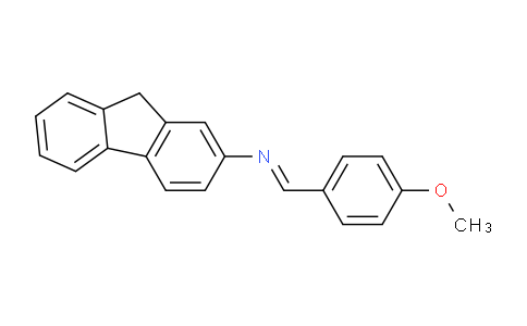 CAS No. 5424-78-2, N-(9H-fluoren-2-yl)-1-(4-methoxyphenyl)methanimine