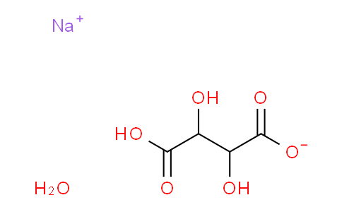 CAS No. 526-94-3, sodium hydrogen tartrate monohydrate