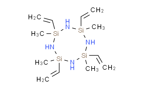 CAS No. 5162-63-0, 2,4,6,8-Tetrakis(ethenyl)-2,4,6,8-tetramethyl-1,3,5,7,2,4,6,8-tetrazatetrasilocane