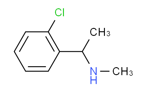 CAS No. 51586-22-2, 1-(2-Chlorophenyl)-N-methylethanamine