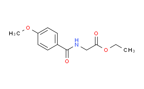 CAS No. 51220-57-6, Ethyl 2-(4-methoxybenzamido)acetate