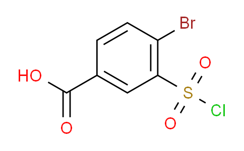 CAS No. 50803-23-1, 4-Bromo-3-(chlorosulfonyl)benzoic acid