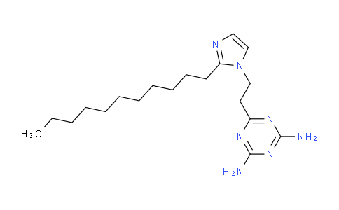 CAS No. 50729-75-4, 6-(2-(2-Undecyl-1H-imidazol-1-yl)ethyl)-1,3,5-triazine-2,4-diamine