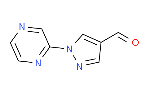 CAS No. 503176-43-0, 1-(Pyrazin-2-yl)-1H-pyrazole-4-carbaldehyde