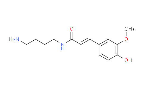 CAS No. 501-13-3, N-(4-Aminobutyl)-3-(4-hydroxy-3-methoxyphenyl)acrylamide