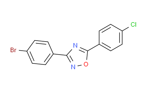 CAS No. 489435-05-4, 3-(4-Bromophenyl)-5-(4-chlorophenyl)-1,2,4-oxadiazole