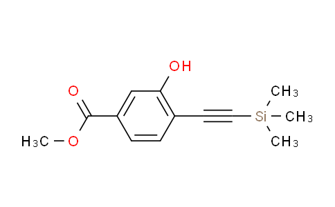 CAS No. 478169-68-5, Methyl 3-hydroxy-4-((trimethylsilyl)ethynyl)benzoate