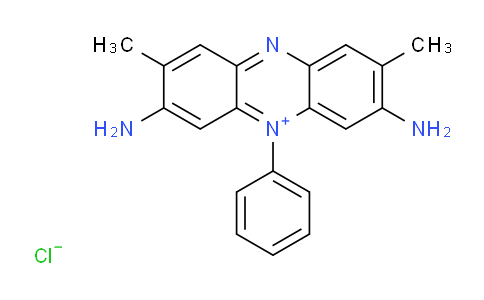 CAS No. 477-73-6, 3,7-Diamino-2,8-dimethyl-5-phenylphenazin-5-ium chloride
