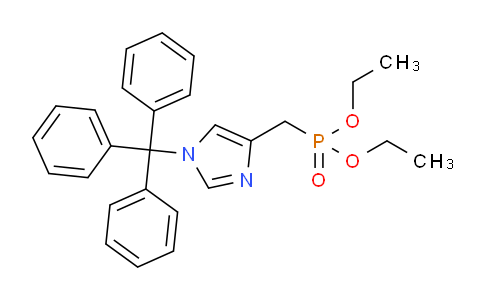 CAS No. 473659-21-1, Diethyl ((1-trityl-1H-imidazol-4-yl)methyl)phosphonate