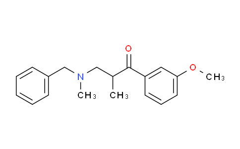 CAS No. 47235-20-1, 3-(Benzyl(methyl)amino)-1-(3-methoxyphenyl)-2-methylpropan-1-one