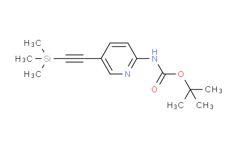 CAS No. 470463-41-3, tert-Butyl (5-((trimethylsilyl)ethynyl)pyridin-2-yl)carbamate