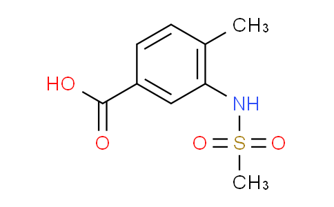 CAS No. 450368-33-9, 4-Methyl-3-(methylsulfonamido)benzoic acid