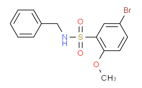 CAS No. 446308-82-3, N-Benzyl-5-bromo-2-methoxybenzenesulfonamide