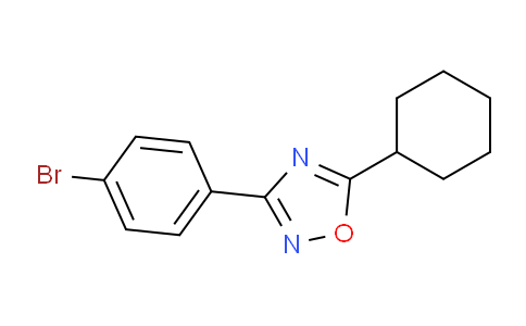 CAS No. 443106-68-1, 3-(4-Bromophenyl)-5-cyclohexyl-1,2,4-oxadiazole
