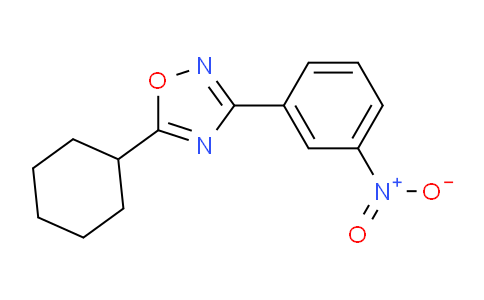 CAS No. 442571-86-0, 5-Cyclohexyl-3-(3-nitrophenyl)-1,2,4-oxadiazole