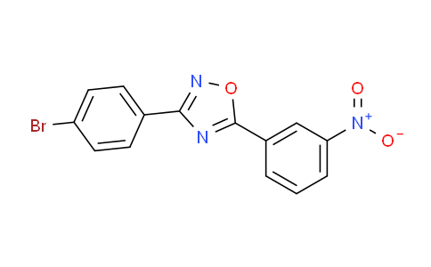 CAS No. 429624-16-8, 3-(4-Bromophenyl)-5-(3-nitrophenyl)-1,2,4-oxadiazole