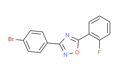 CAS No. 419553-16-5, 3-(4-Bromophenyl)-5-(2-fluorophenyl)-1,2,4-oxadiazole